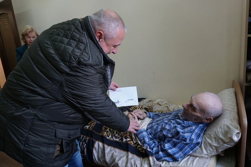 Глава Рузского округа поздравил с 99-летием ветерана Великой Отечественной войны 