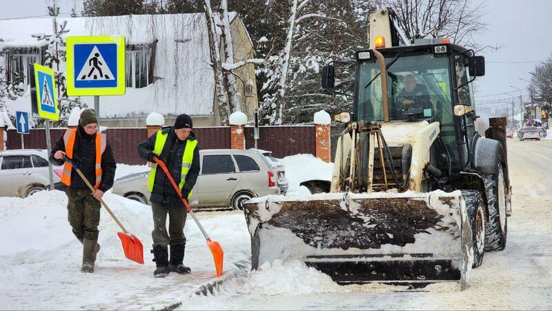 В Рузском округе проводят работы по зимнему содержанию региональных дорог