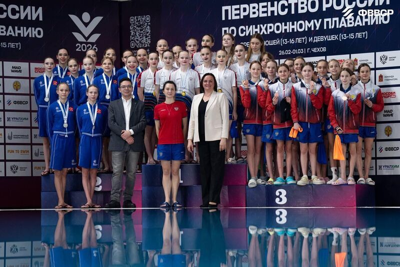 Подмосковные спортсменки завоевали четыре медали на первенстве России по синхронному плаванию