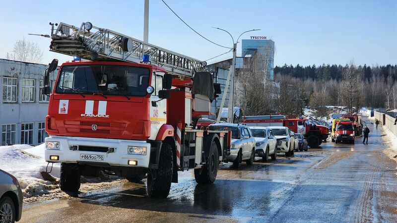 При пожаре на швейном предприятии в Рузском округе никто не пострадал