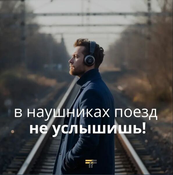 Будьте внимательны при переходе через железную дорогу