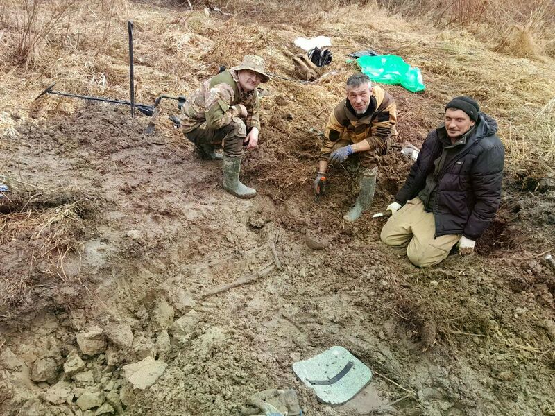 Поисковики отряда «Эхо Войны» обнаружили останки семи бойцов ВОВ