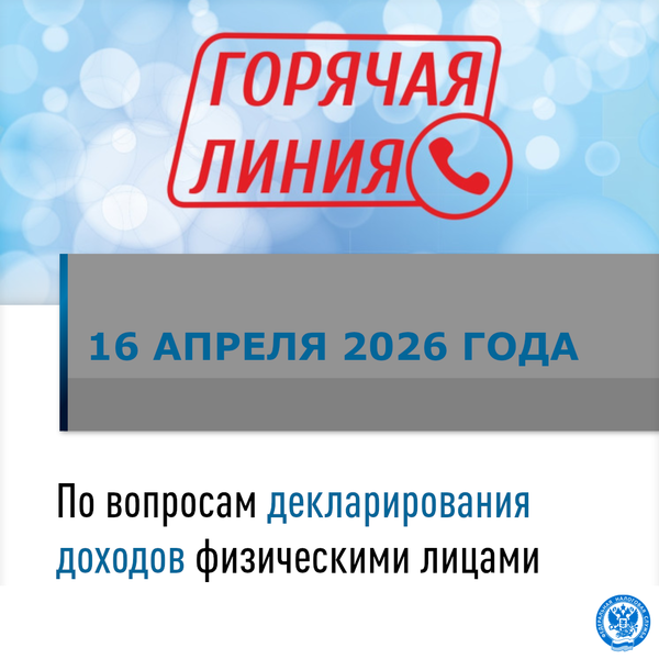 Обращайтесь на горячую линию в налоговую инспекцию