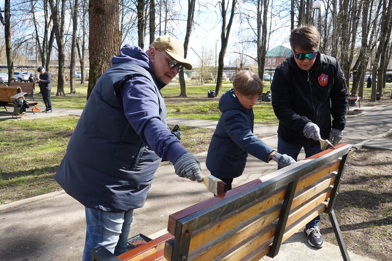 В Тучково прошёл Всероссийский субботник с участием вице-губернатора Московской области 