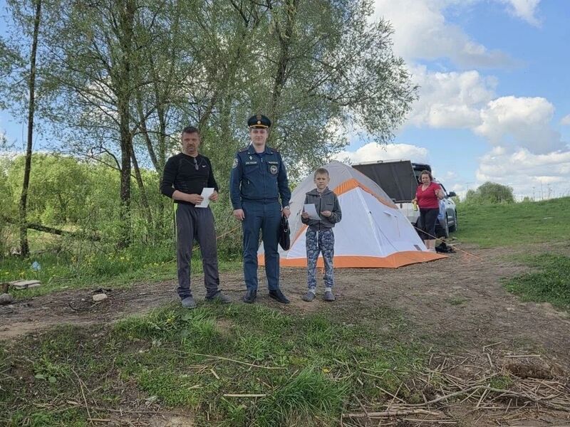 Патрулирование береговой зоны Рузского водохранилища: профилактика пожаров