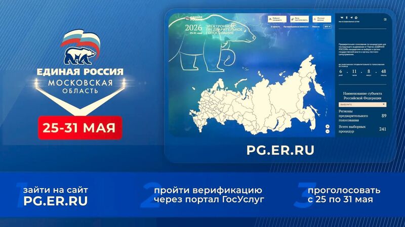 В Московской области проходит предварительное голосование Единой России