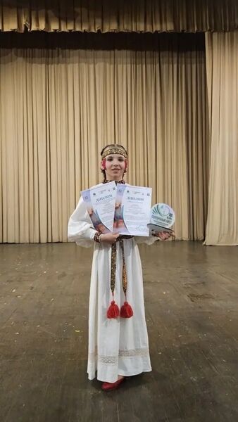 Ружанка Алиса Урманова – лауреат 2-й степени Всероссийского конкурса-фестиваля искусств «Серебряный аист»