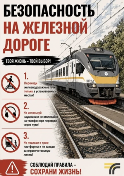 Ружанам – о правилах безопасности на железнодорожных путях