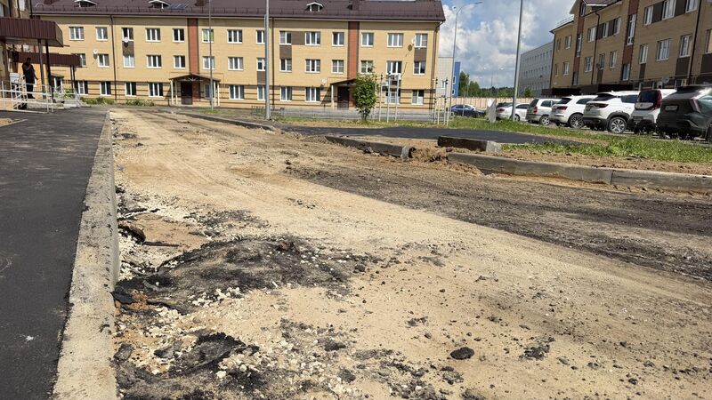 В Рузе на Урицкого заканчивают благоустройство дворов