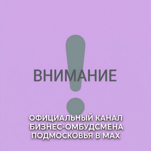 Официальный канал Бизнес-омбудсмена Подмосковья в MAX: полезные материалы для предпринимателей