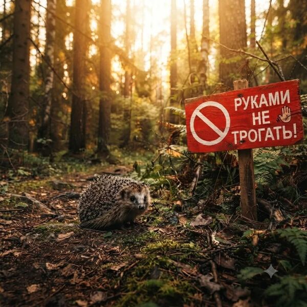 Мособлкомлес предупреждает: даже милый ёжик может быть опасен