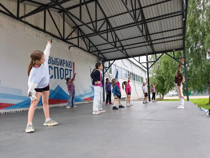 В Рузе прошла фитнес-тренировка для детей