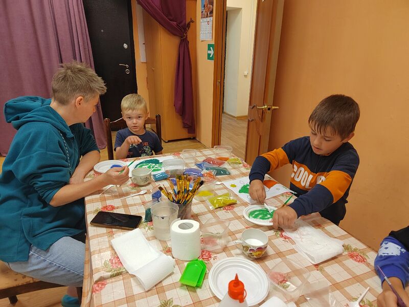 В Сытьковском СДК создавали картины из песка
