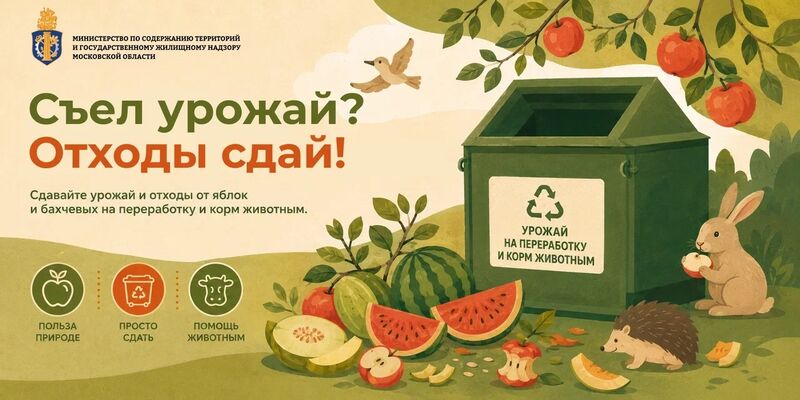 Акция по сбору излишков урожая в Московской области