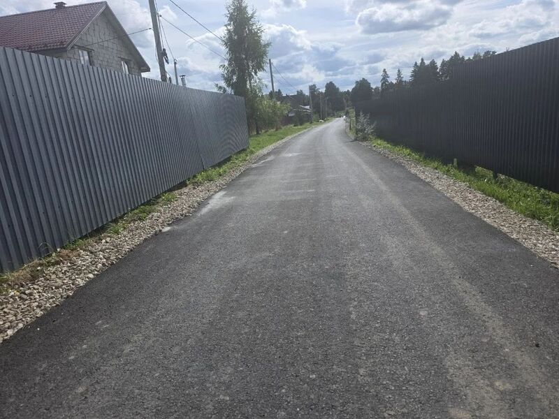 Капитальный ремонт автодороги завершился в поселке Колюбакино