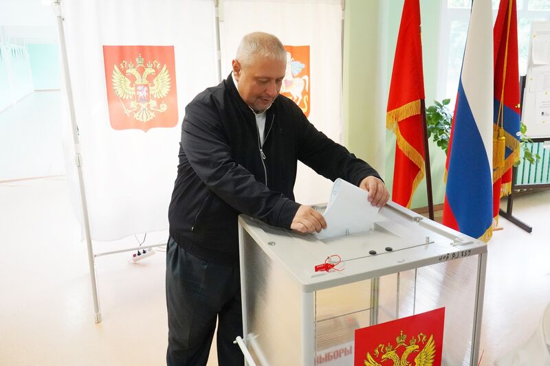 Александр Горбылёв принял участие в выборах