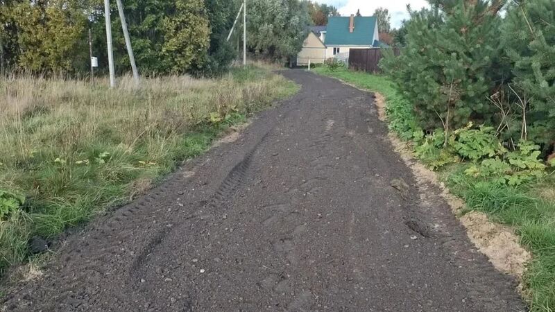 В Ватулино восстановлен подъезд к частным домам на улице Тихой