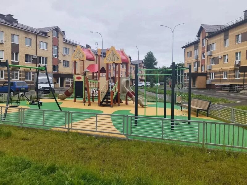 Три детские площадки модернизировали в Рузском округе