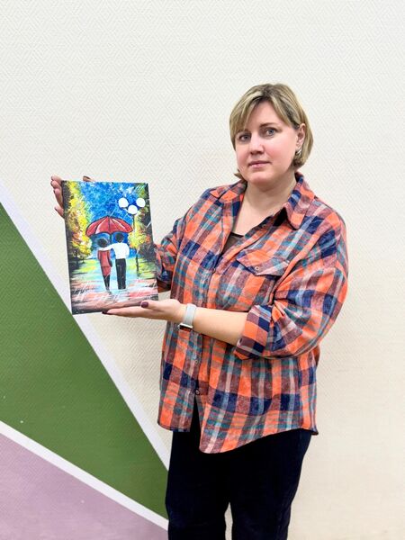 Участники «Арт-вечеринки» в Рузе создали уникальные интерьерные картины