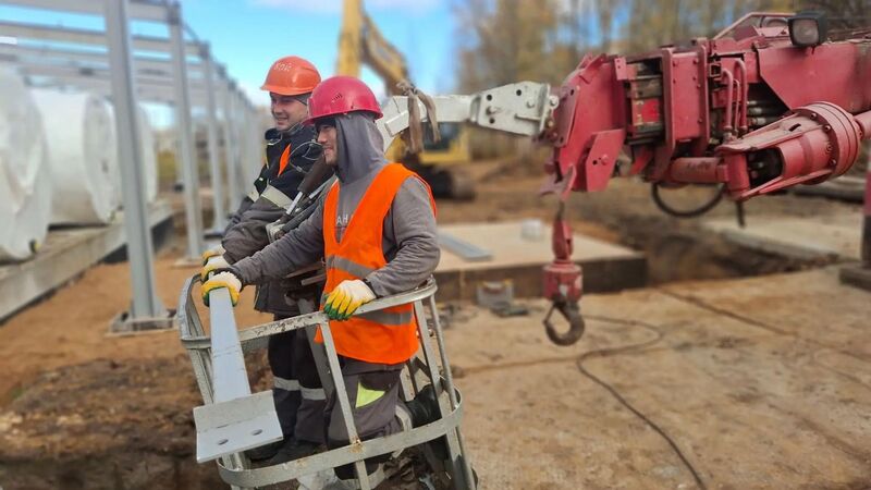 Продолжаются работы по строительству блочно-модульной котельной мощностью 25 МВт в РМО