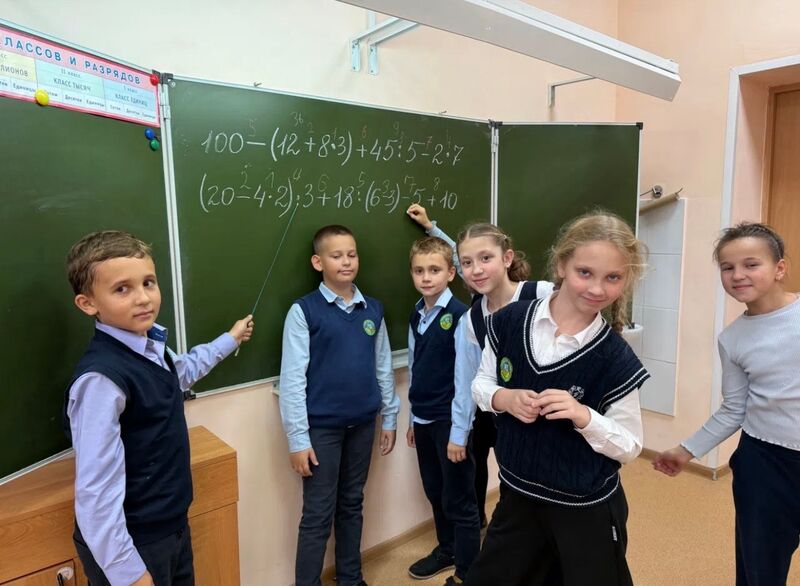 Рузские школьники создавали математические примеры 