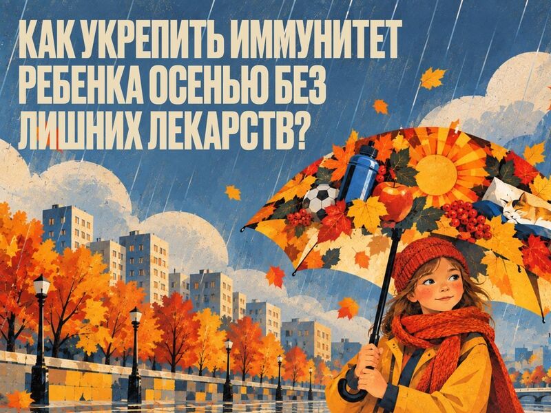 Как укрепить иммунитет ребенка осенью без лишних лекарств?